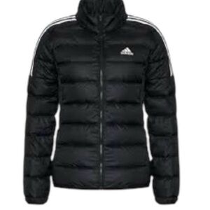 Adidas Women's Black Puffer Jacket with White Details Size 1X